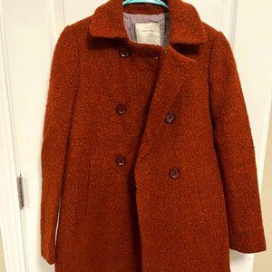 Zara Boucle Coat XS